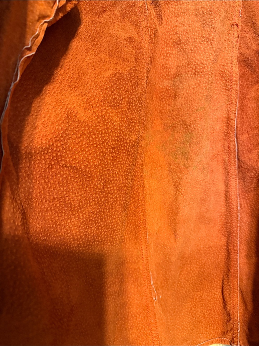 bagatelle Rust Orange Suede Button-Front Jacket - Picture 3 of 5